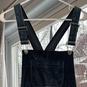 Forever 21 velvet overall dress